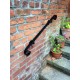 Metal Iron Steel Safety Grab Handrail Hand Forged In Black Powder Coat Finish For Inside or Outside Stair Steps